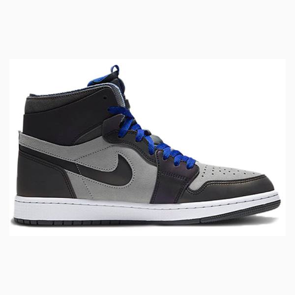 Grey / Black / Blue Nike Zoom Air CMFT LPL x Air Jordan Basketball Shoes Men's Air Jordan 1 | JD-798UI