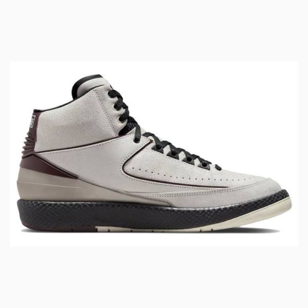 Grey / Black Nike Retro A Ma Maniére Airness Basketball Shoes Men's Air Jordan 2 | JD-276VR