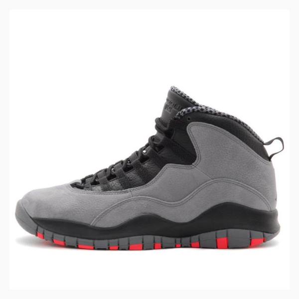 Grey / Black Nike Retro Cool Infrared Basketball Shoes Men\'s Air Jordan 10 | JD-935DP