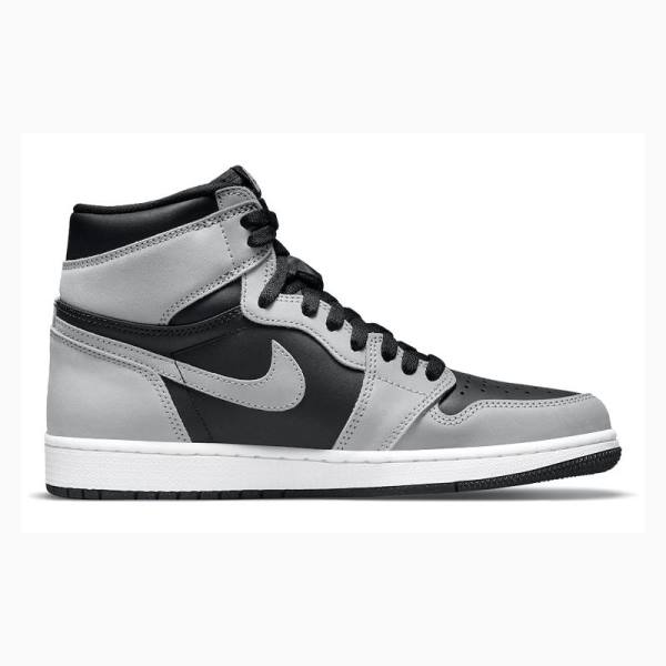 Grey / Black Nike Retro High OG Shadow 2.0 Basketball Shoes Men's Air Jordan 1 | JD-138ZS