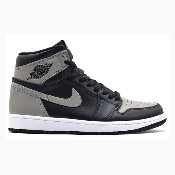 Grey / Black Nike Retro High OG Shadow Basketball Shoes Men's Air Jordan 1 | JD-391ET