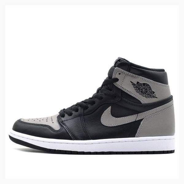 Grey / Black Nike Retro High OG Shadow Basketball Shoes Men\'s Air Jordan 1 | JD-391ET