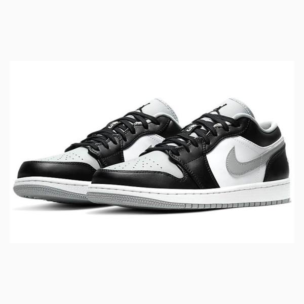 Grey / Black Nike Retro Low Smoke Sneakers Men's Air Jordan 1 | JD-386IG