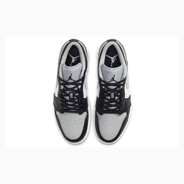 Grey / Black Nike Retro Low Smoke Sneakers Men's Air Jordan 1 | JD-386IG