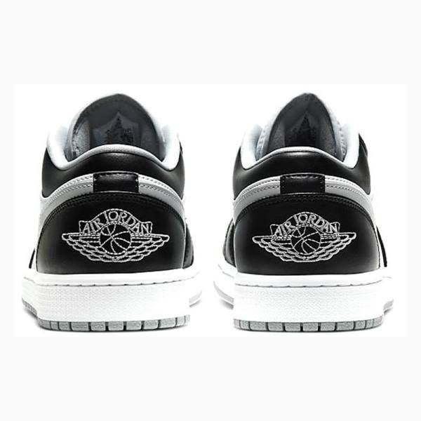 Grey / Black Nike Retro Low Smoke Sneakers Men's Air Jordan 1 | JD-386IG