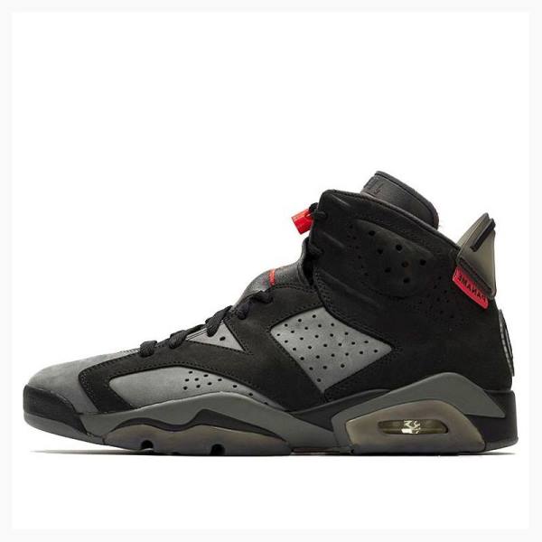 Grey / Black Nike Retro PSG Iron Infrared Basketball Shoes Men\'s Air Jordan 6 | JD-875BR