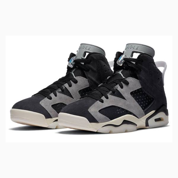 Grey / Black Nike Retro Tech Chrome Basketball Shoes Women's Air Jordan 6 | JD-720GR