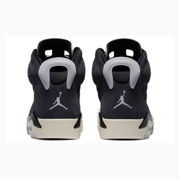 Grey / Black Nike Retro Tech Chrome Basketball Shoes Women's Air Jordan 6 | JD-720GR