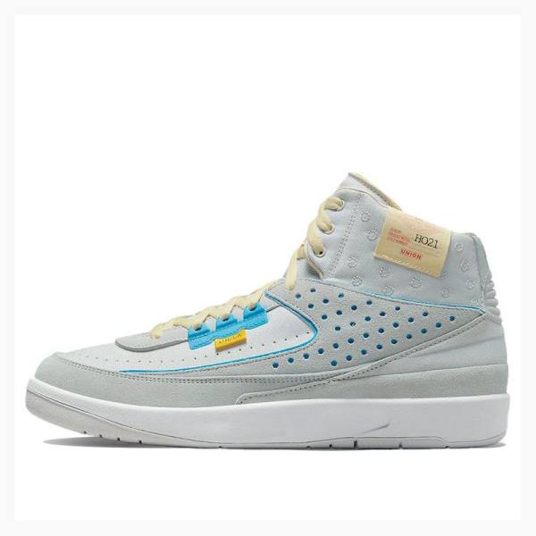 Grey / Blue Nike X Union LA Basketball Shoes Men\'s Air Jordan 2 | JD-187XN