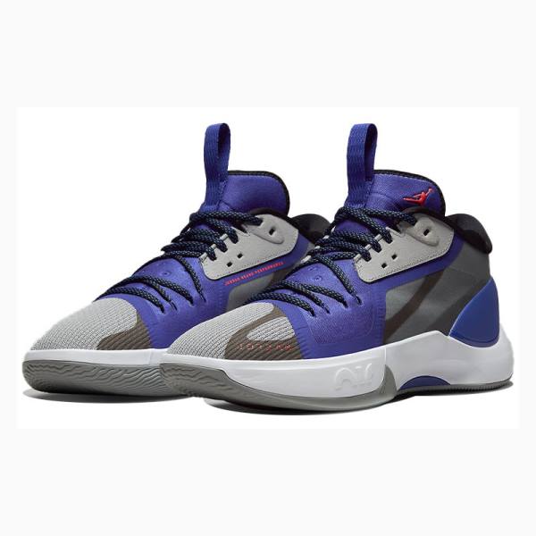 Grey / Blue Nike Zoom Separate PF Basketball Shoes Men's Air Jordan | JD-936AW