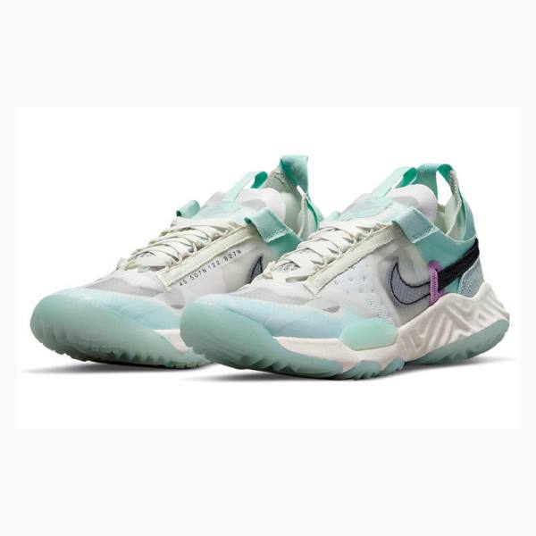 Grey / Green Nike Delta Breathe Running Shoes Women's Air Jordan | JD-683FK