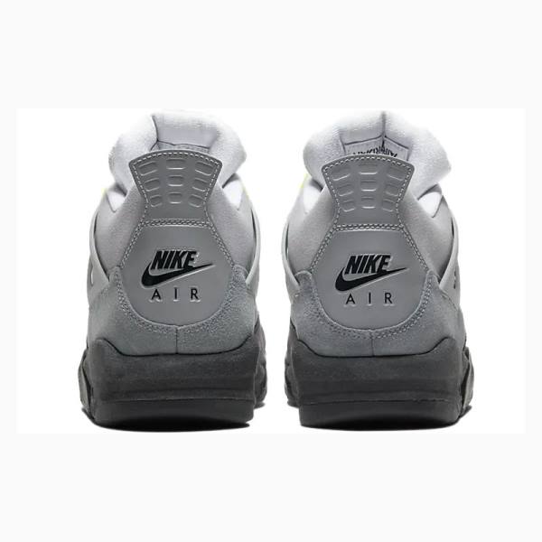 Grey / Green Nike Retro SE 'Neon 95' Neon Basketball Shoes Men's Air Jordan 4 | JD-509ER