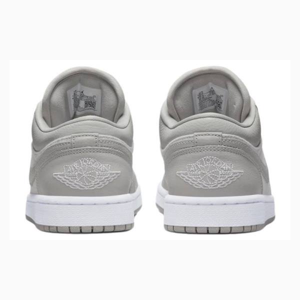 Grey Nike Low Cotton Fleece Sneakers Women's Air Jordan 1 | JD-896KA