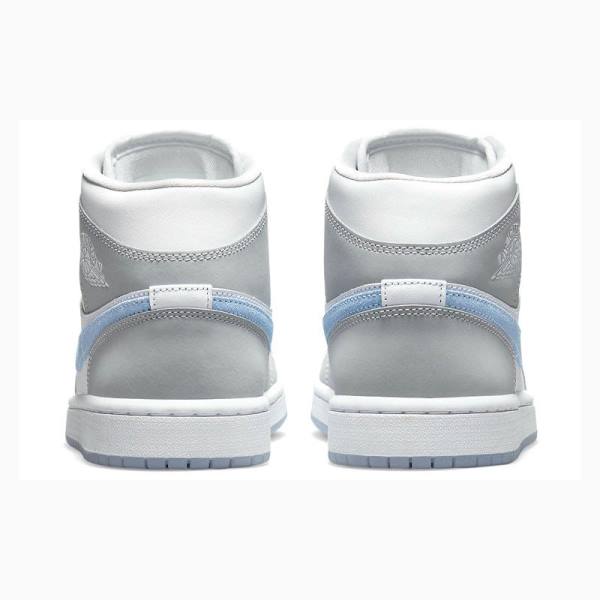 Grey Nike Mid Wolf Basketball Shoes Women's Air Jordan 1 | JD-794UO