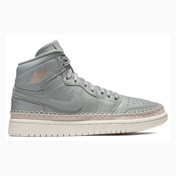 Grey Nike Retro HI PRM Mica Bronze Basketball Shoes Women's Air Jordan 1 | JD-341TU