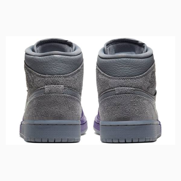 Grey / Purple Nike Mid Sheila Rashid - Unite Basketball Shoes Women's Air Jordan 1 | JD-276DW