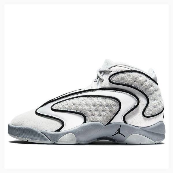 Grey / White / Black Nike OG Tech Grey Basketball Shoes Women\'s Air Jordan | JD-178EV