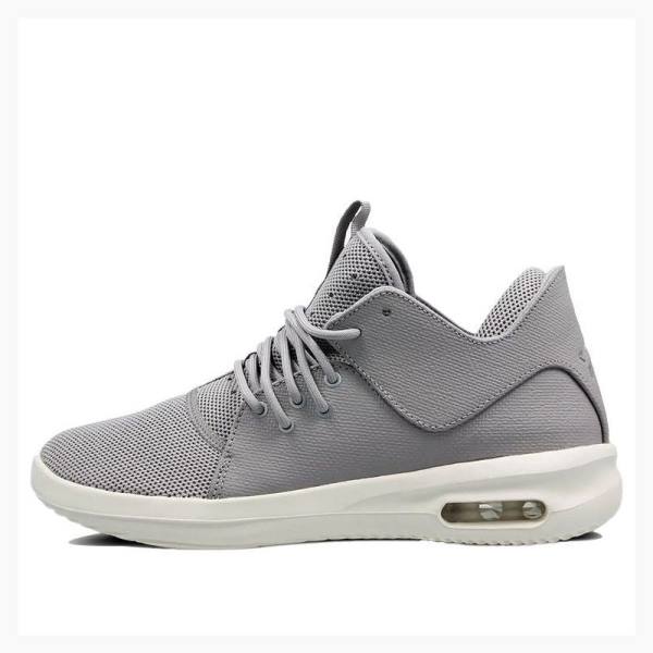 Grey / White Nike First Class Running Shoes Men\'s Air Jordan | JD-583XY