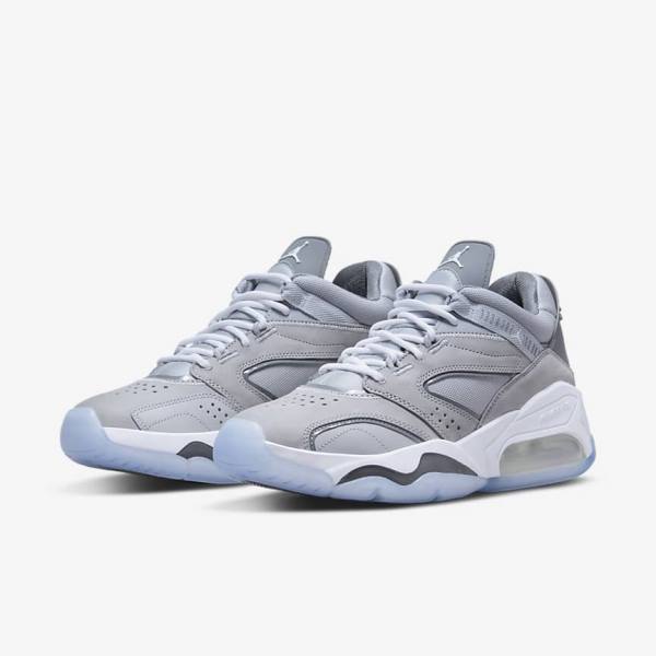 Grey / White Nike Point Lane Running Shoes Men's Air Jordan | NK706HOC