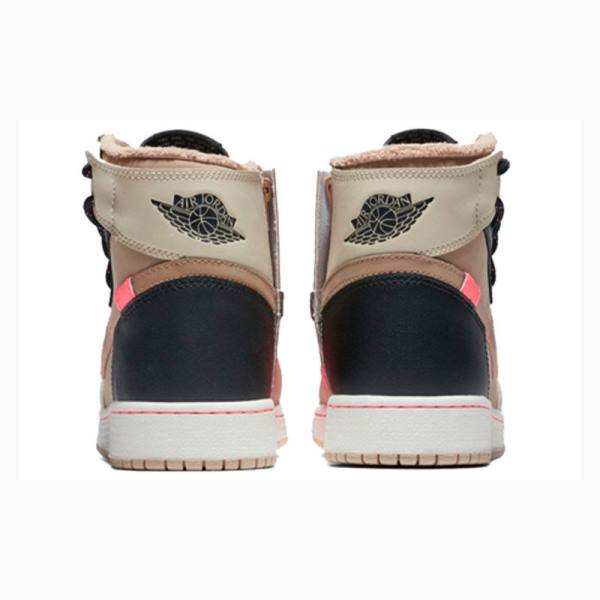 Khaki / Black Nike Retro Rebel XX Parachute Basketball Shoes Women's Air Jordan 1 | JD-246MW