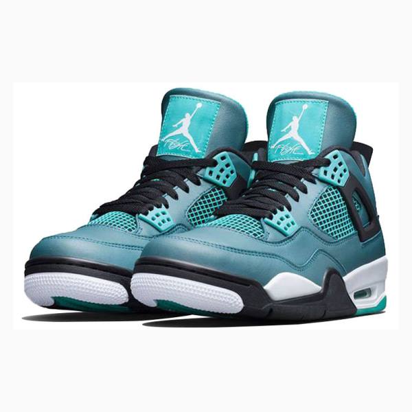 Light Aqua Nike Retro 30TH Teal Basketball Shoes Men's Air Jordan 4 | JD-015NQ