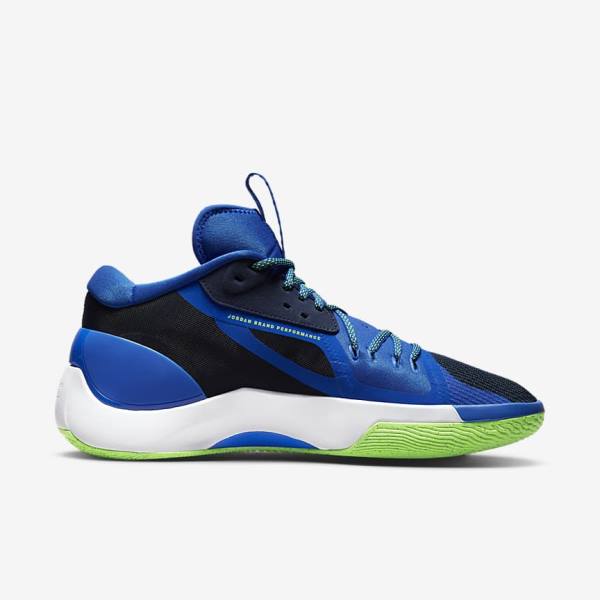 Navy / Blue / White / Green Nike Zoom Separate Men's Air Jordan | NK875ZXB