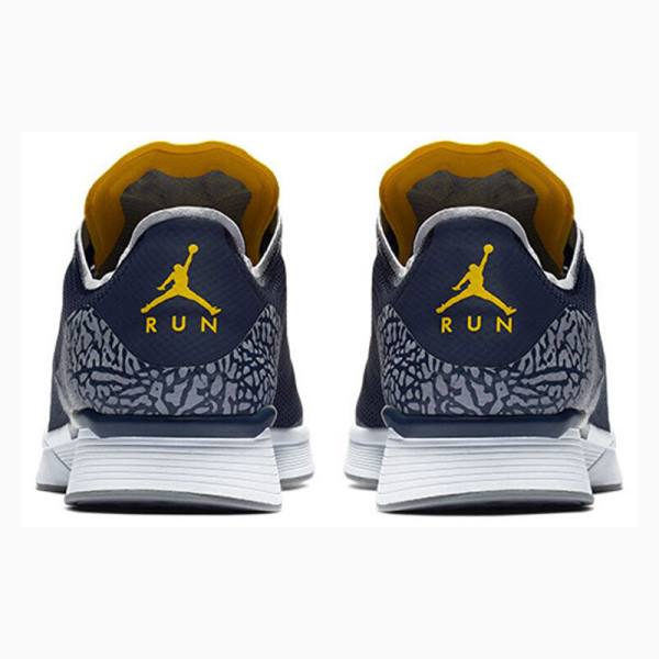 Navy Nike 8 Racer Michigan Running Shoes Men's Air Jordan 8 | JD-453LY