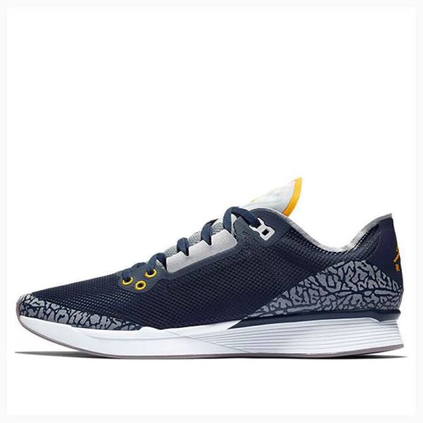 Navy Nike 8 Racer Michigan Running Shoes Men\'s Air Jordan 8 | JD-453LY