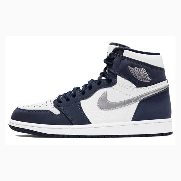 Navy Nike Retro High co.JP 'Midnight Navy' Suitcase Special Box Basketball Shoes Men's Air Jordan 1 | JD-439HG