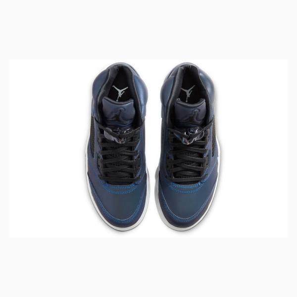 Navy Nike Retro Oil Basketball Shoes Women's Air Jordan 5 | JD-378FI