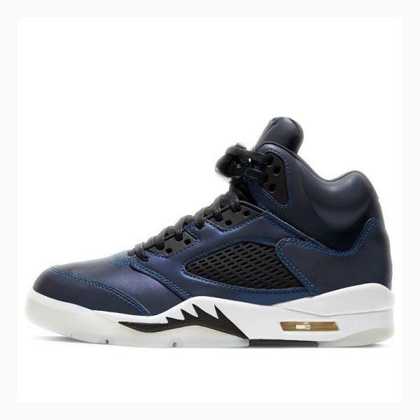 Navy Nike Retro Oil Basketball Shoes Women\'s Air Jordan 5 | JD-378FI