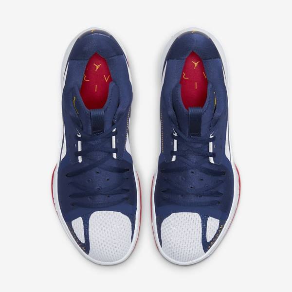 Navy / White / Red / Gold Nike Zoom Separate Men's Air Jordan | NK895XWY