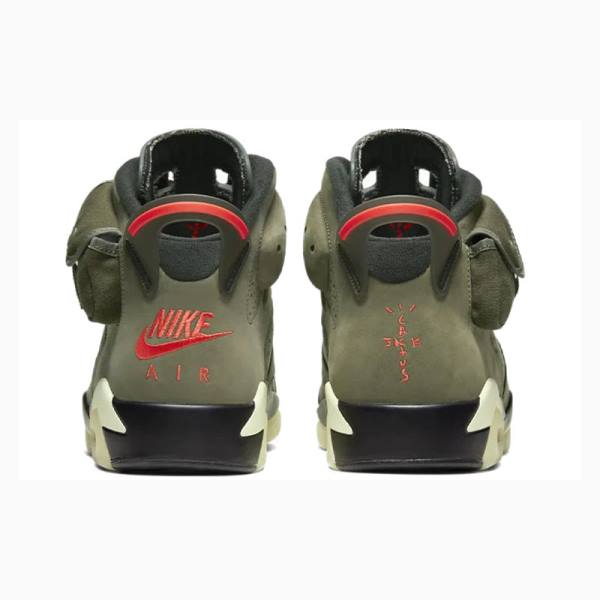 Olive Nike Retro SP Travis Scott – Medium Basketball Shoes Men's Air Jordan 6 | JD-485VD