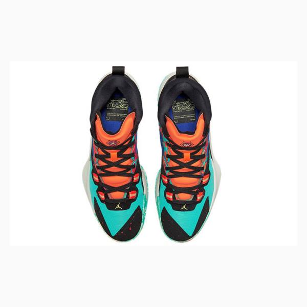 Orange / Green Nike Zion 1 PF Hyper Jade Basketball Shoes Men's Air Jordan | JD-290RI