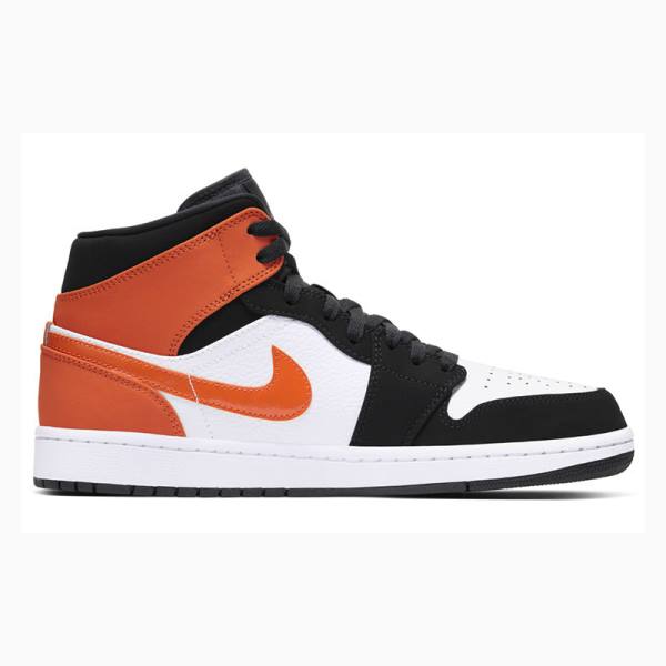 Orange Nike Mid Basketball Shoes Men's Air Jordan 1 | JD-408SV