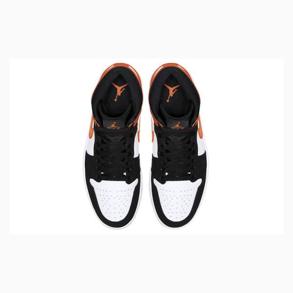 Orange Nike Mid Basketball Shoes Men's Air Jordan 1 | JD-408SV