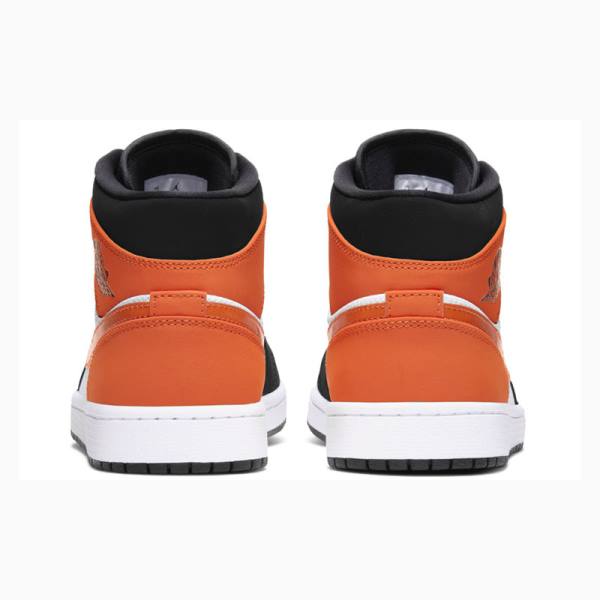 Orange Nike Mid Basketball Shoes Men's Air Jordan 1 | JD-408SV