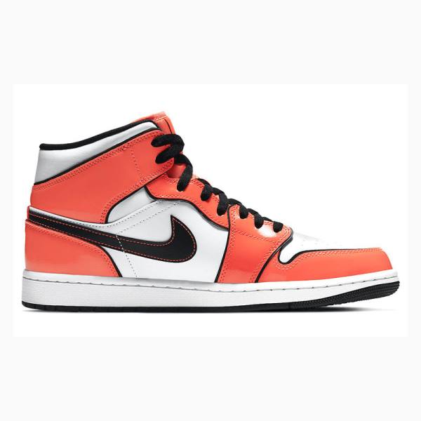 Orange Nike Mid SE Turf Basketball Shoes Men's Air Jordan 1 | JD-423VL