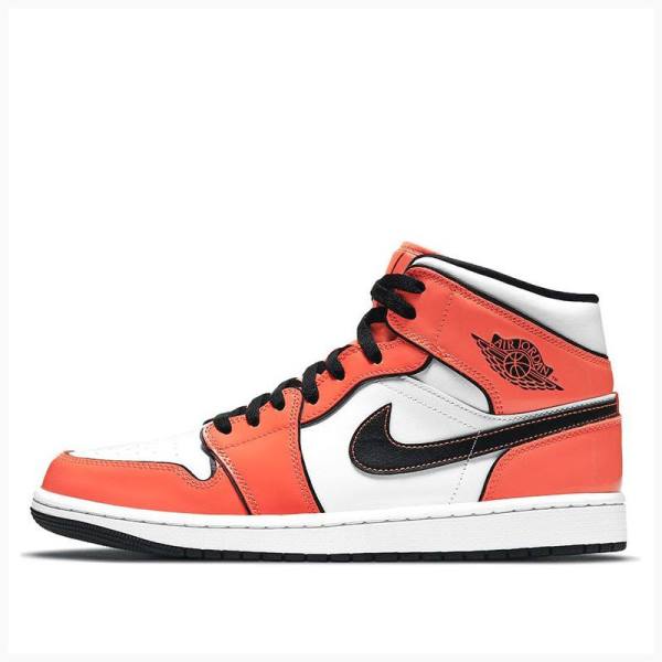 Orange Nike Mid SE Turf Basketball Shoes Men\'s Air Jordan 1 | JD-423VL