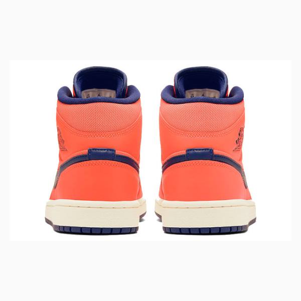 Orange Nike Mid Turf Basketball Shoes Women's Air Jordan 1 | JD-423CV