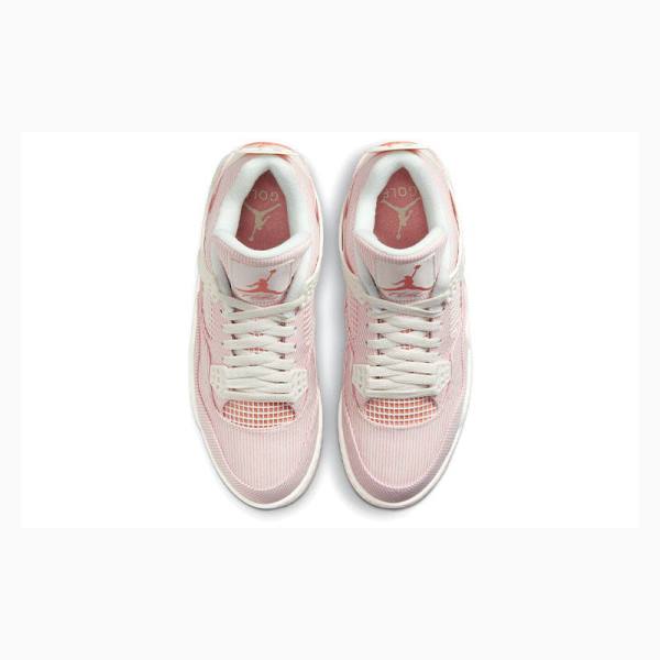 Pink Nike Golf Apricot Agate Basketball Shoes Men's Air Jordan 4 | JD-305ST