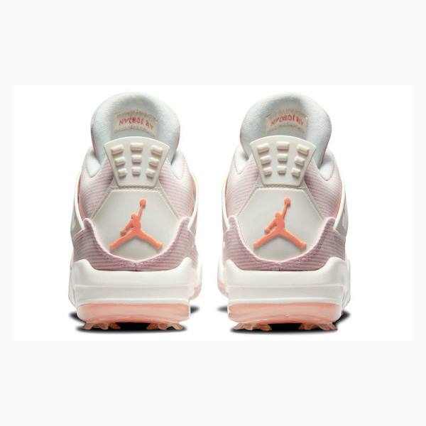 Pink Nike Golf Apricot Agate Basketball Shoes Men's Air Jordan 4 | JD-305ST