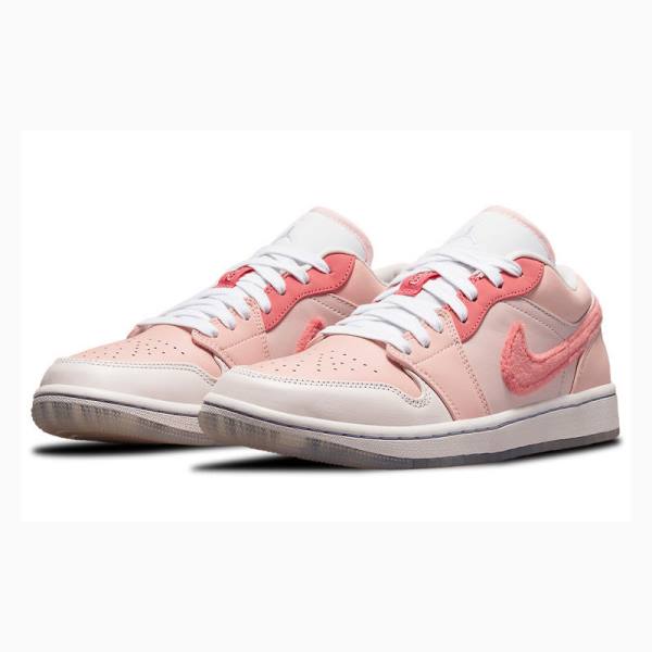 Pink Nike Low SE Mighty Swooshers (W) Sneakers Women's Air Jordan 1 | JD-953VQ