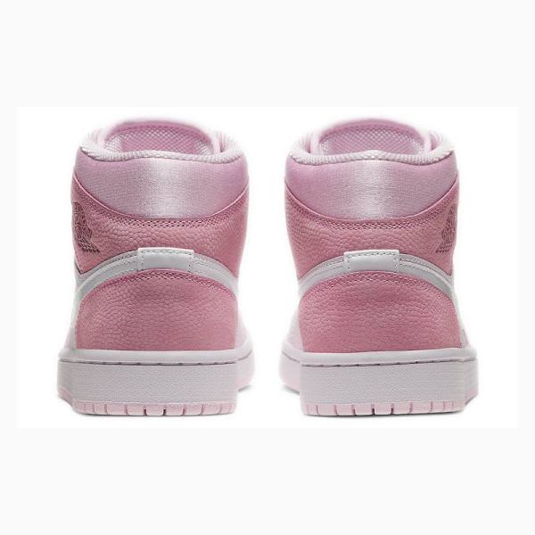 Pink Nike Mid Digital Basketball Shoes Women's Air Jordan 1 | JD-856XE