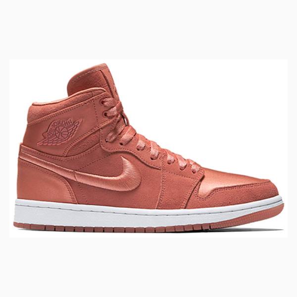 Pink Nike Retro High SOH Sun Blush Basketball Shoes Women's Air Jordan 1 | JD-037QO