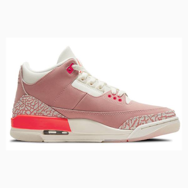 Pink Nike Retro Rust Basketball Shoes Women's Air Jordan 3 | JD-756BF