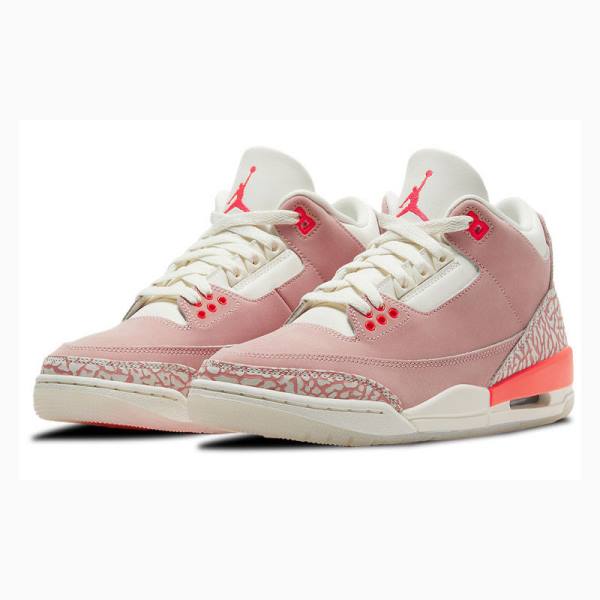 Pink Nike Retro Rust Basketball Shoes Women's Air Jordan 3 | JD-756BF