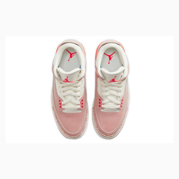 Pink Nike Retro Rust Basketball Shoes Women's Air Jordan 3 | JD-756BF