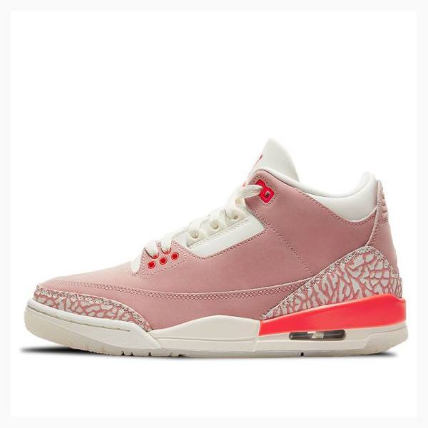 Pink Nike Retro Rust Basketball Shoes Women\'s Air Jordan 3 | JD-756BF