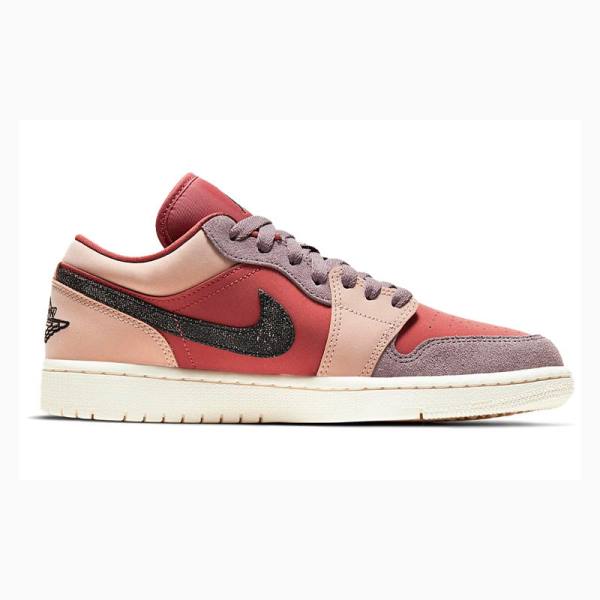 Pink / Red Nike Low Canyon Rust Sneakers Women's Air Jordan 1 | JD-368EA